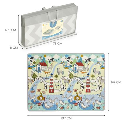 KINDERKRAFT - Vaikiška žaidimų kilimė MATTY 2