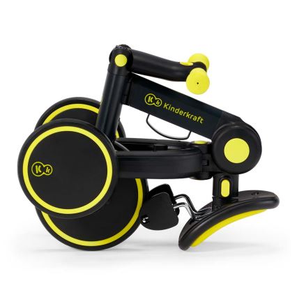 KINDERKRAFT - Vaikiškas triratukas 3in1 4TRIKE geltona/juoda