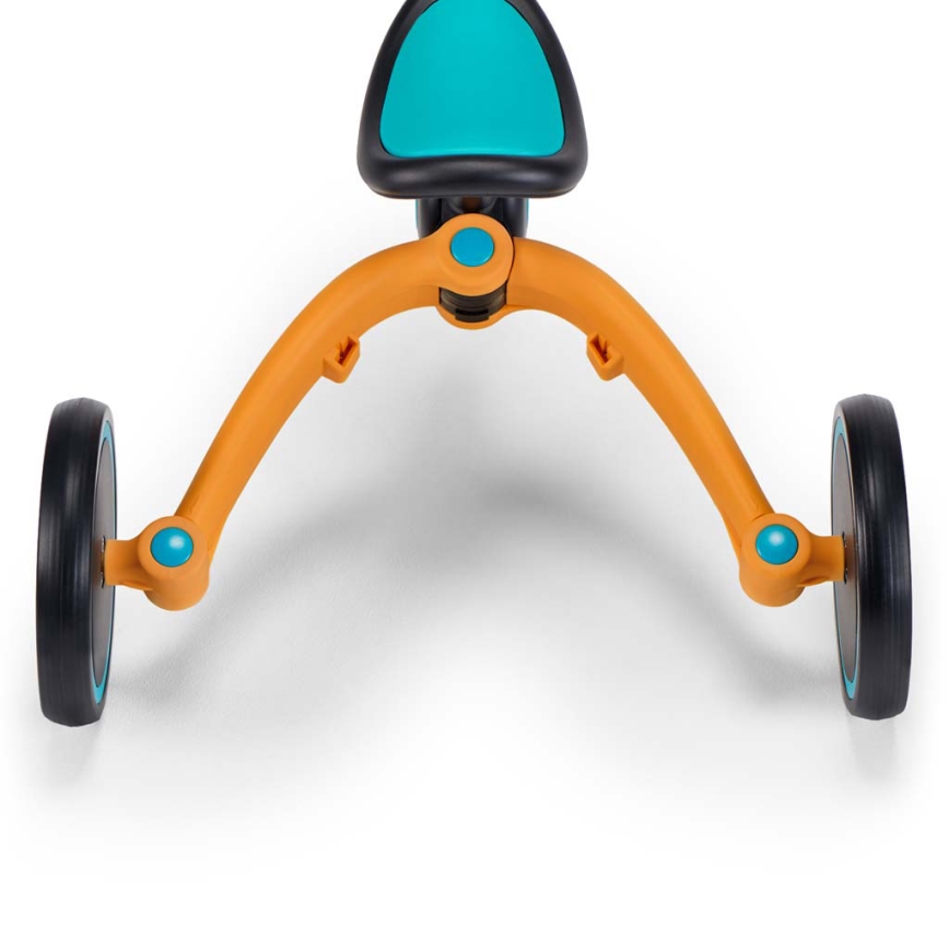 KINDERKRAFT - Vaikiškas triratukas 3in1 4TRIKE geltona/tirkizinė