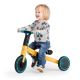 KINDERKRAFT - Vaikiškas stumiamas dviratis 3in1 4TRIKE geltona/turkis