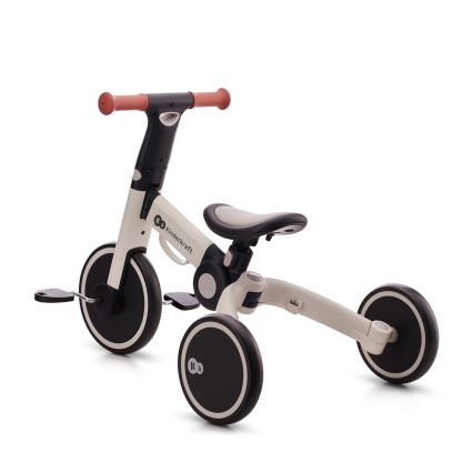KINDERKRAFT - Vaikiškas stumiamas dviratis 3in1 4TRIKE pilka