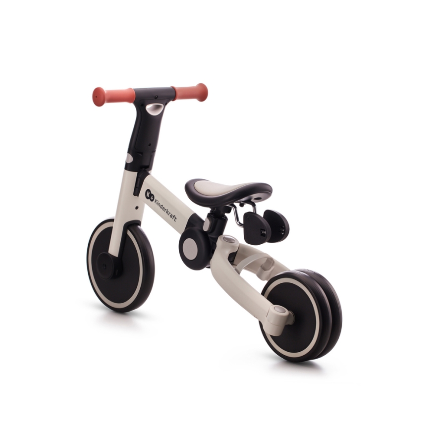 KINDERKRAFT - Vaikiškas stumiamas dviratis 3in1 4TRIKE pilka