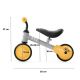 KINDERKRAFT - Vaikiškas stumiamas dviratis MINI CUTIE geltona