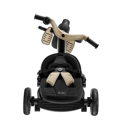 KINDERKRAFT - Vaikiškas triratukas 5 viename EASYTWIST, smėlio spalvos