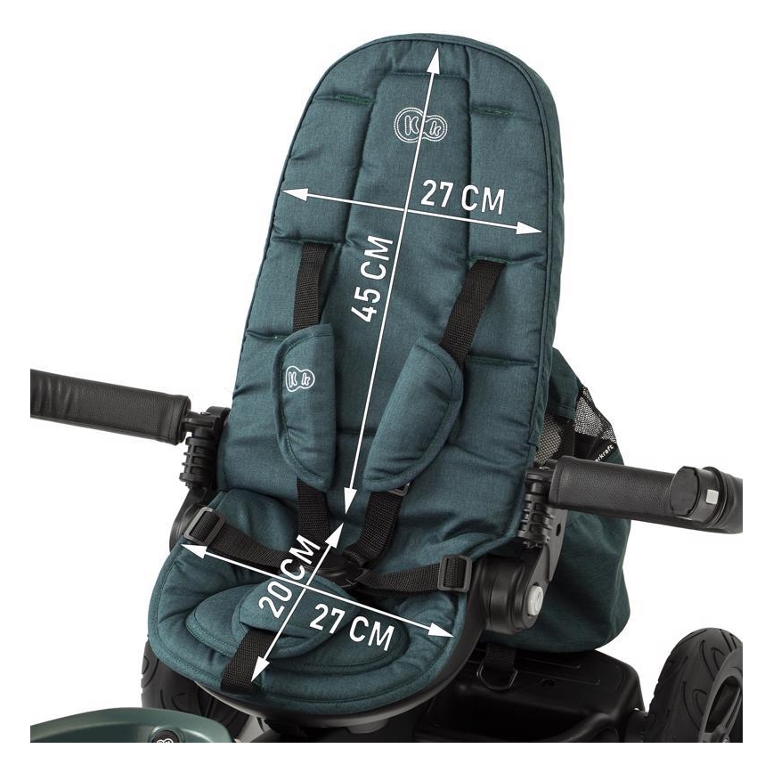 KINDERKRAFT - Vaikiškas triratukas 5v1 EASYTWIST žalias/juodas