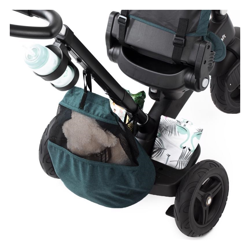 KINDERKRAFT - Vaikiškas triratukas 5v1 EASYTWIST žalias/juodas