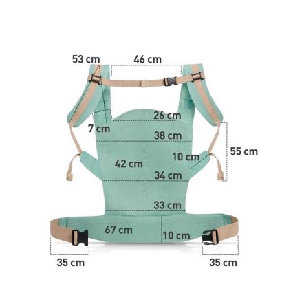 KINDERKRAFT - Vaiko nešioklė NINO rožinė