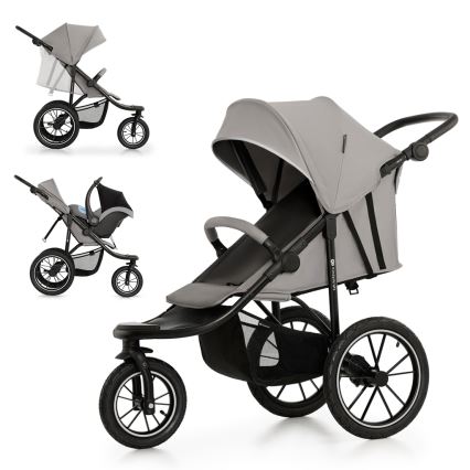 KINDERKRAFT - Vežimėlis HELSI2 pilka