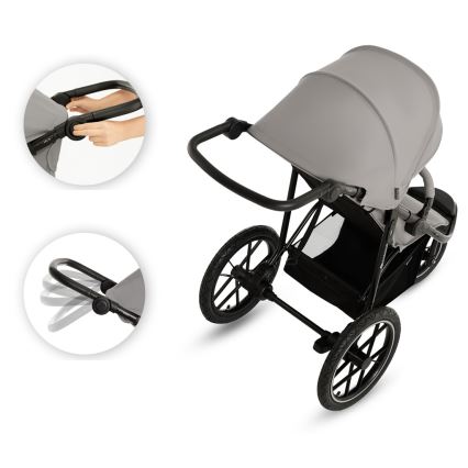 KINDERKRAFT - Vežimėlis HELSI2 pilka