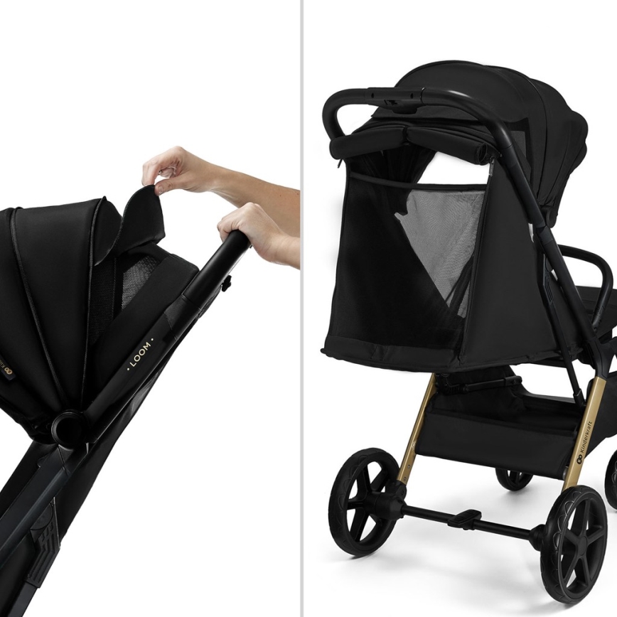 KINDERKRAFT - Vežimėlis LOOM juoda
