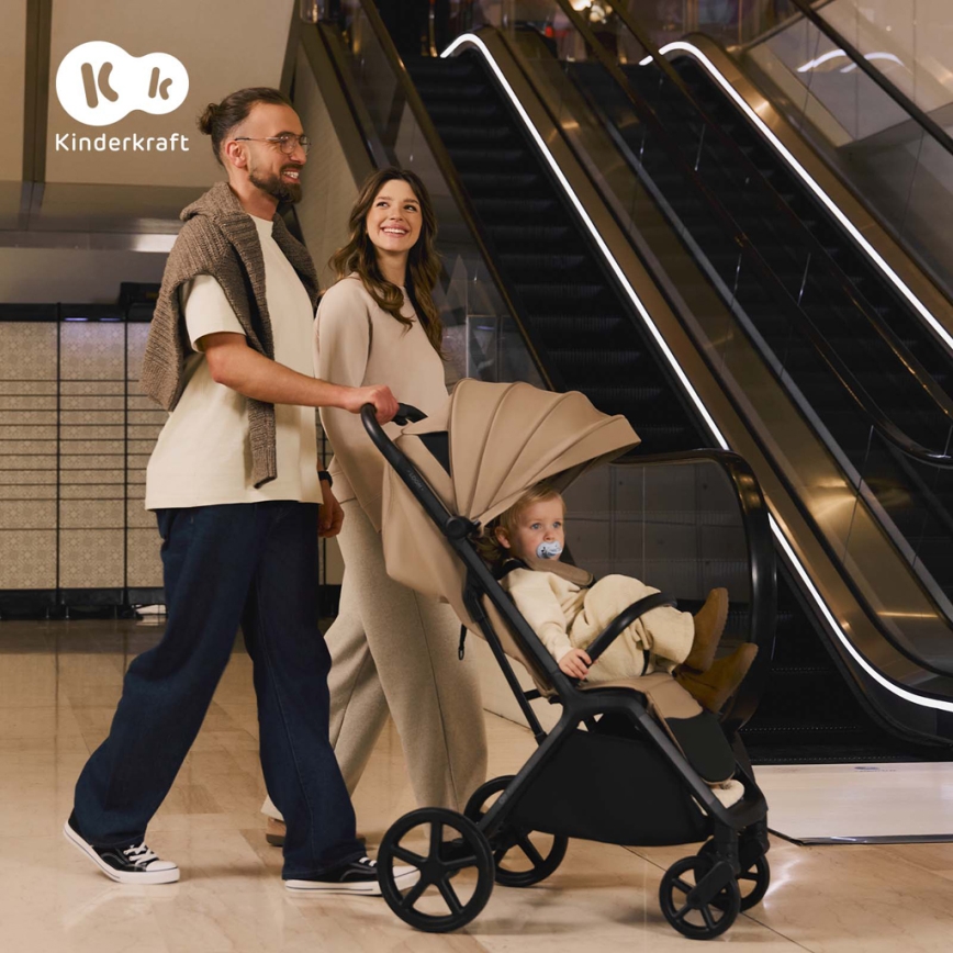 KINDERKRAFT - Vežimėlis LOOM smėlio spalva
