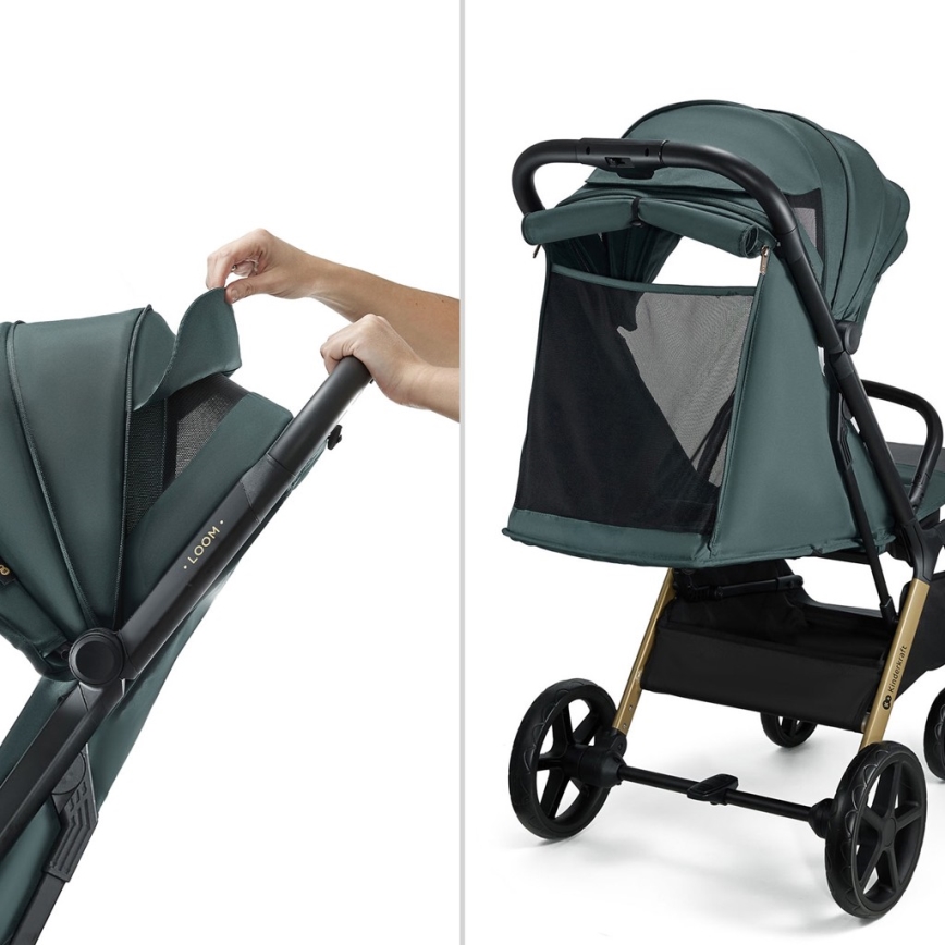 KINDERKRAFT - Vežimėlis LOOM žalia