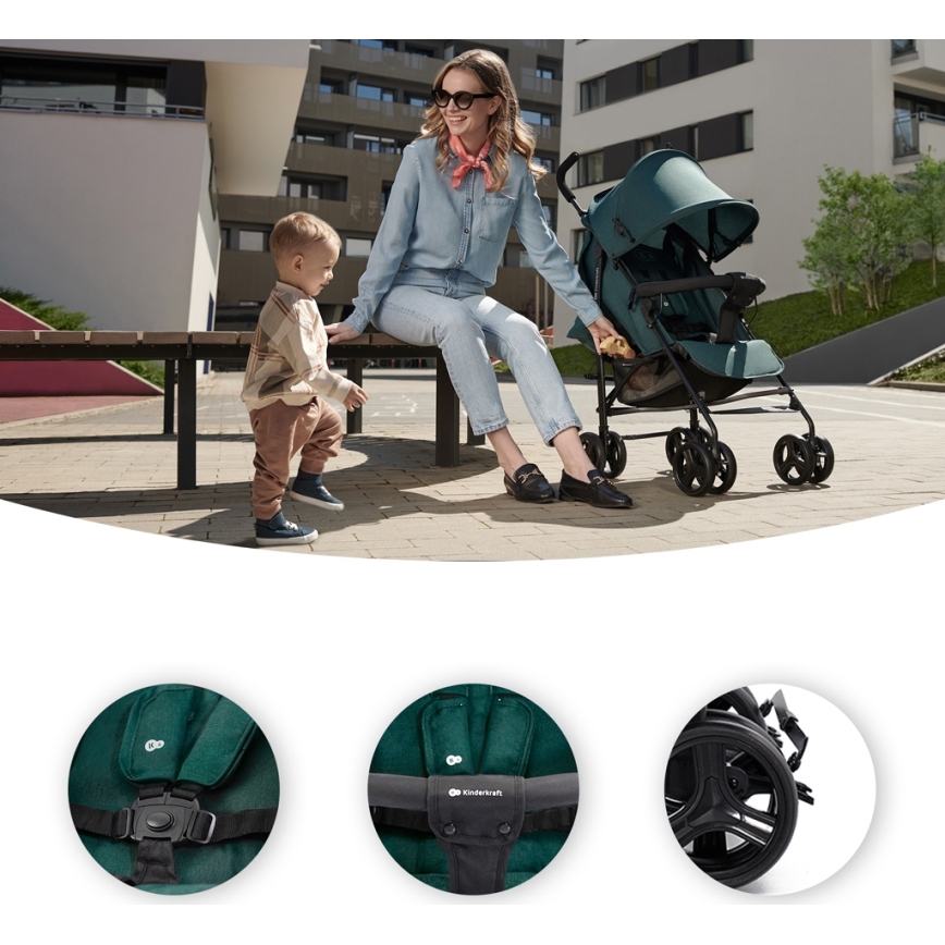 KINDERKRAFT - Vežimėlis TIK Green miškas