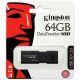 Kingston - Flash laikmena DATATRAVELER 100 G3 USB 3.0 64GB juoda