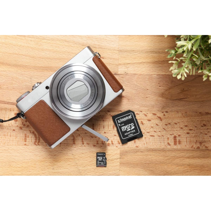 Kingston SDCS2/64GB - MicroSDXC 64GB Canvas Select Plus U1 100MB/s + SD adapteris