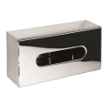 Kišeninių servetėlių dėklas 25×13 cm, nerūdijančio plieno, sidabrinės spalvos