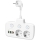 Kištukinio lizdo skirstytuvas su jungikliu LINEA 2x230V + 4xUSB A/C SCHUKO balta