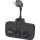 Kištukinio lizdo skirstytuvas su jungikliu LINEA 2x230V + 4xUSB A/C SCHUKO juoda