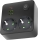 Kištukų juosta su jungikliu LINEA 2x230V + 3xUSB A/C SCHUKO juoda