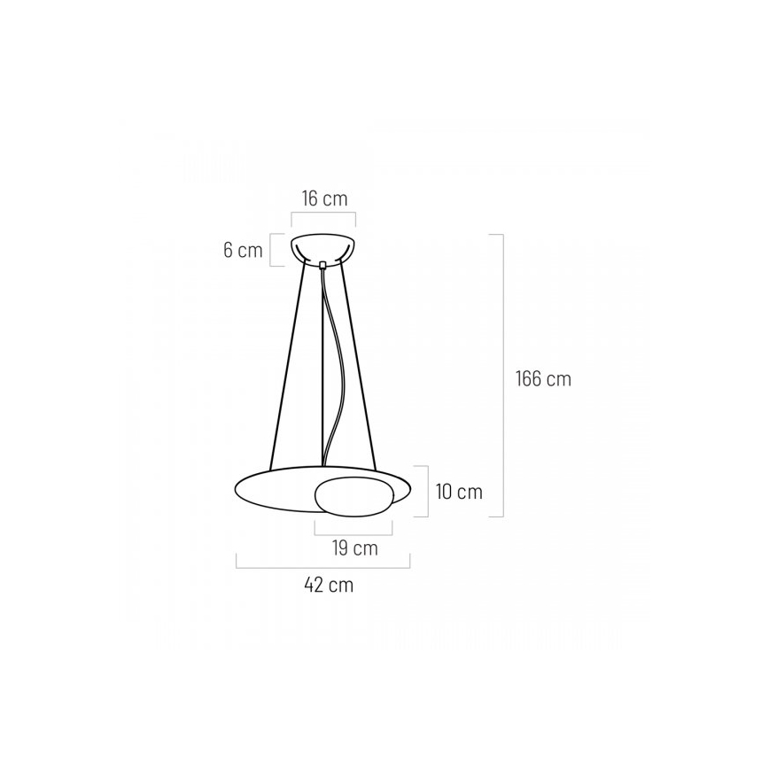 LED Pakabinamas sietynas PETIT LED/12W/230V juodas