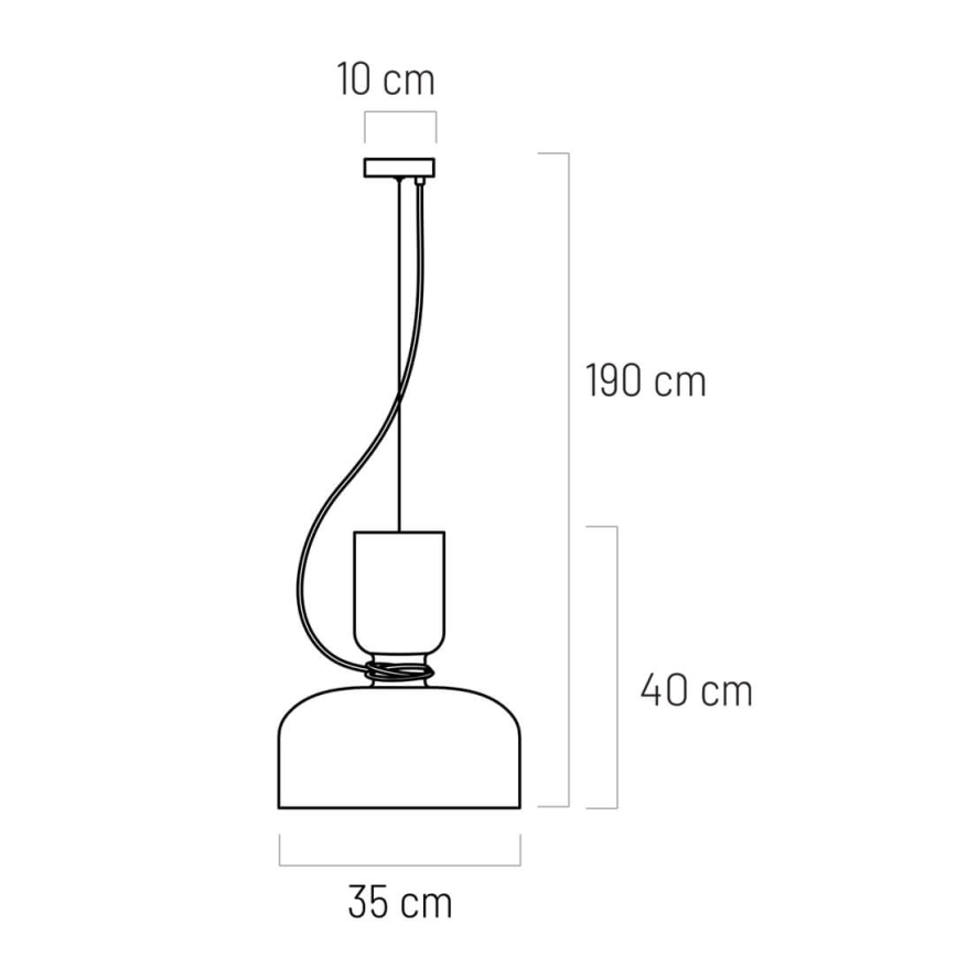 Pakabinamas sietynas ABEL 2xE27/11W/230V d. 28 cm juodas
