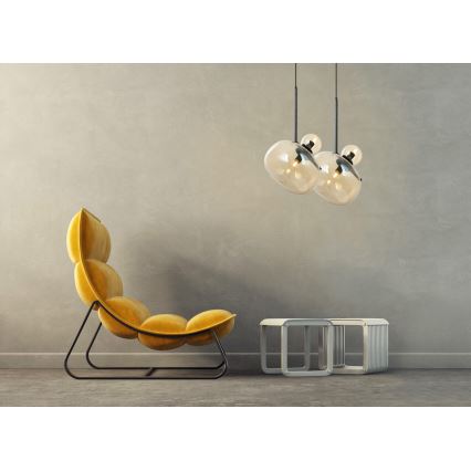 Pakabinamas sietynas VESTA 1xE27/7W/230V + 1xG9/3W/230V smėlio spalvos