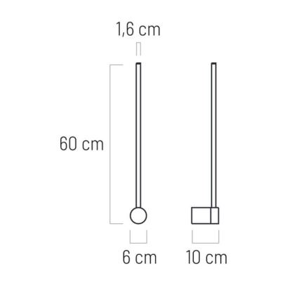 LED šviestuvas VIZIO LED/7W/230V juodas