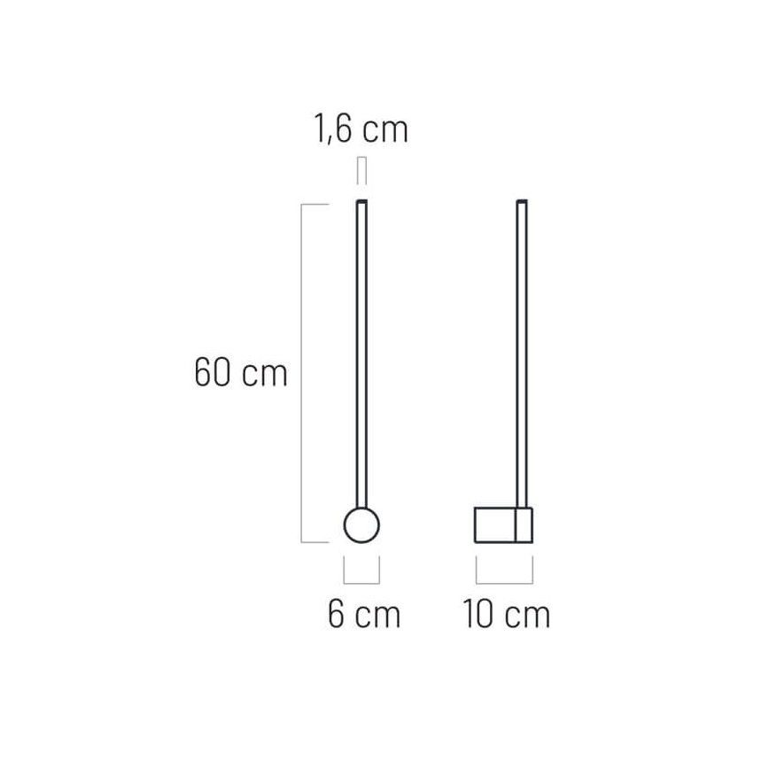 LED šviestuvas VIZIO LED/7W/230V juodas