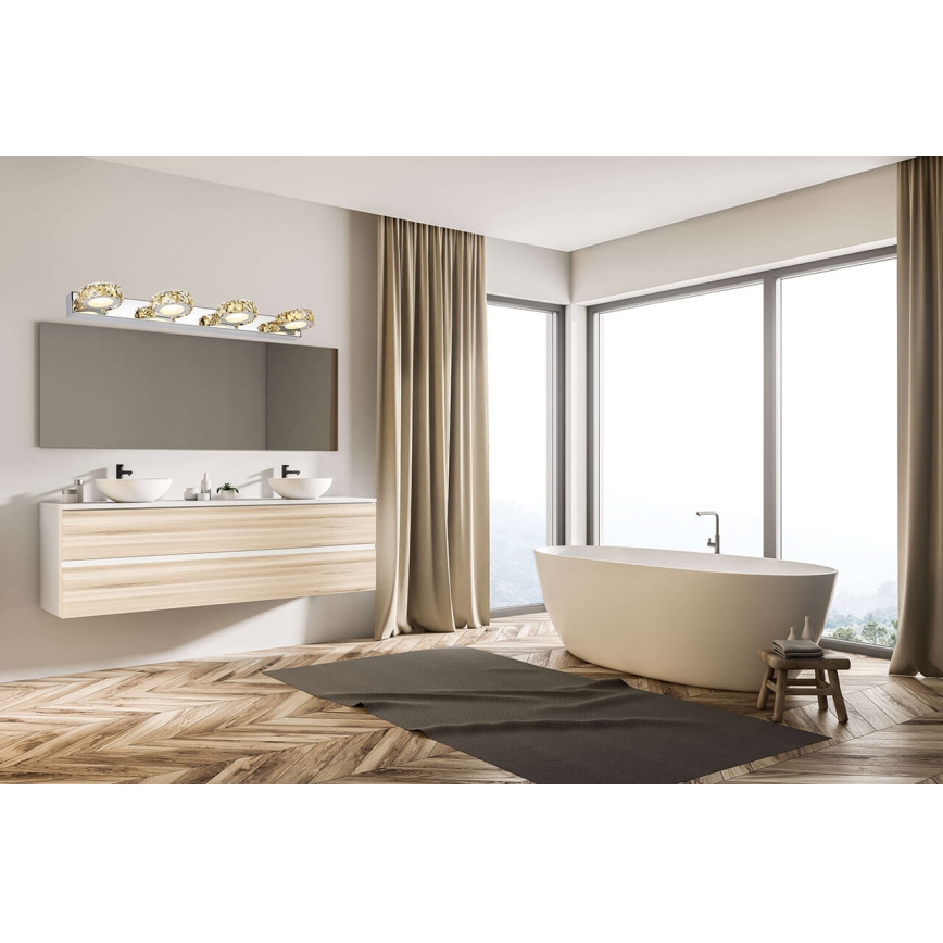 LED Krištolo  sieninis šviestuvas CHAMPAGNE 3xLED/3W/230V