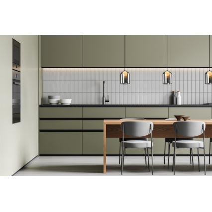 KLEA 1xG9/15W/230V pakabinamas šviestuvas dūminis juodas