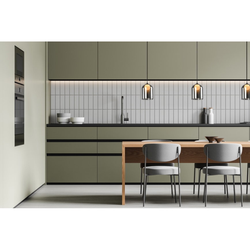 KLEA 1xG9/15W/230V pakabinamas šviestuvas dūminis juodas
