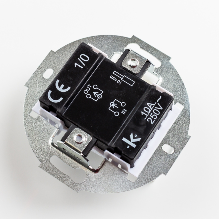 Kliklap - mėlynas retro mygtukas su rėmeliu