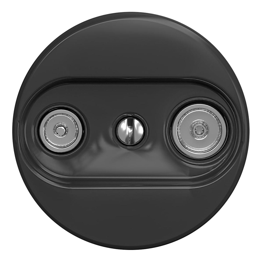 Kliklap - Retro dalinė TV+R lizdas (galinis) be rėmelio, antracito spalvos