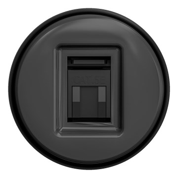 Kliklap - Retro duomenų lizdas be rėmelio antracito spalvos