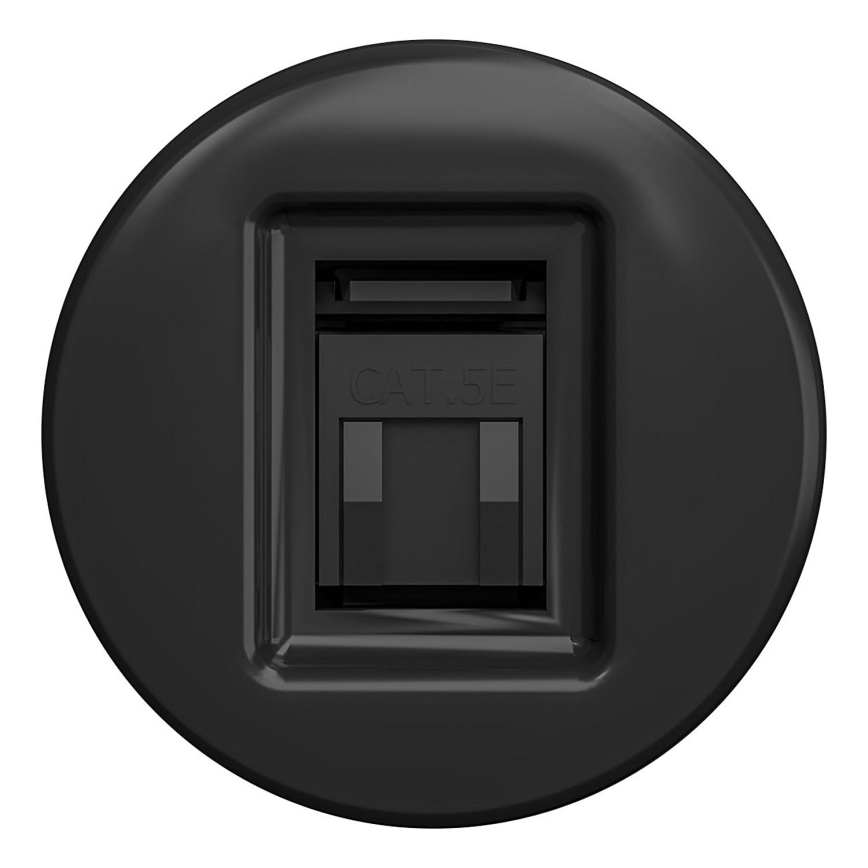 Kliklap - Retro duomenų lizdas be rėmelio, juodas