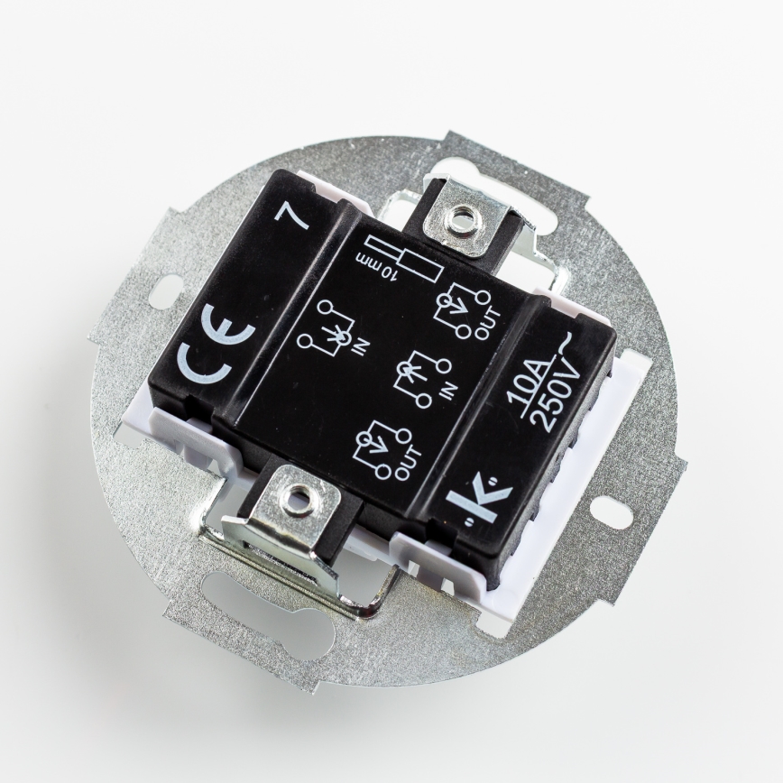 Kliklap - Retro kryžminis jungiklis be rėmelio nr. 7 pilkas