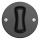 Kliklap - retro mygtukas be rėmelio, antracito spalvos