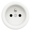 Kliklap - Retro namų elektros lizdas be rėmelio 230V sniego baltumo