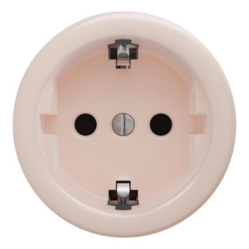 Kliklap - Retro namų lizdas be rėmelio SCHUKO 230V/16A vintažinė rožinė