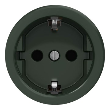 Kliklap - Retro namų lizdas be rėmelio SCHUKO 230V/16A žalias