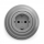 Kliklap - Retro namų lizdas su SCHUKO rėmeliu 230V/16A pilkas