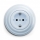 Kliklap - Retro namų sieninis lizdas su rėmeliu SCHUKO 230V/16A mėlynas