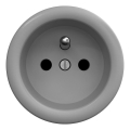 Kliklap - Retro sieninis lizdas be rėmelio, 230 V, pilkas