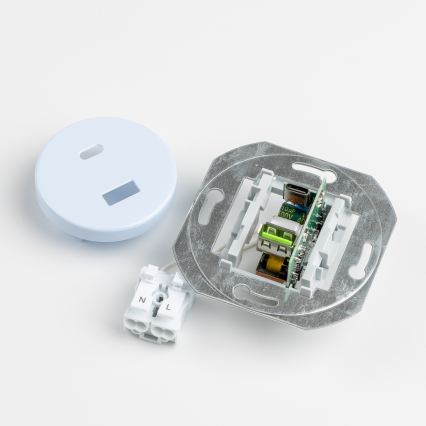 Kliklap - Retro USB lizdas A+C su rėmeliu mėlynas