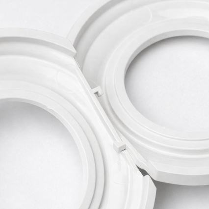 Kliklap - Retro vienpolinis jungiklis Nr. 1 ir 230V lizdas su sniego baltumo rėmeliu