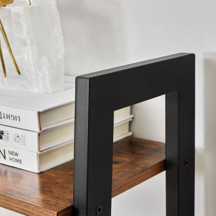 Knygų lentyna NAVARO ruda/juoda