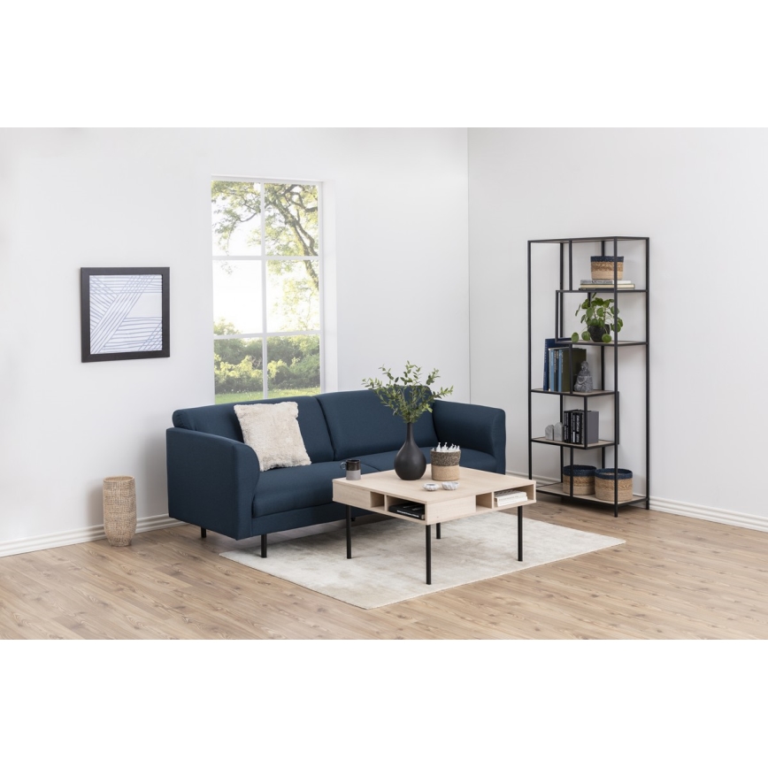 Knygų lentyna SARON ąžuolas/juoda