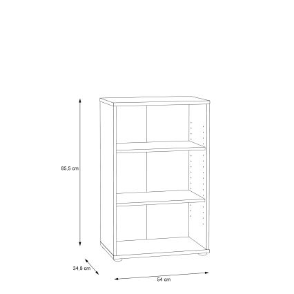 Knygų lentyna URAN, ąžuolas Artisan
