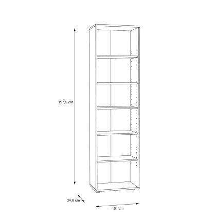 Knygų spinta URAN ąžuolas Artisan