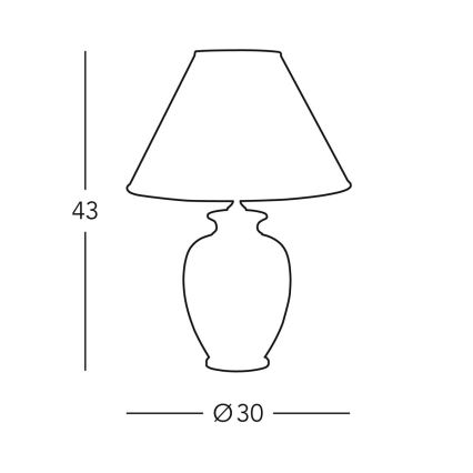 Kolarz 0014.70 - Stalinė lempa GIARDINO 1xE27/100W/230V pr. 30 cm